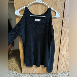 Black Hollister Sweater w/ shoulder cut outs